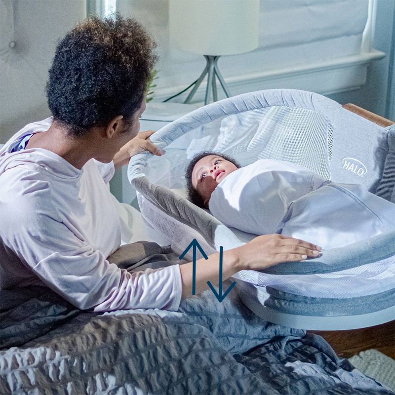 HALO BassiNest Swivel Sleeper Luxe - Dove Gray Tweed