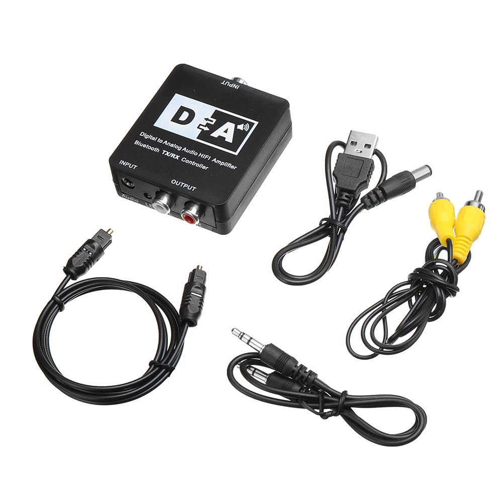 Optical Fiber Coaxial AUX bluetooth 5.0  Transceiver Adapter Lossless Audio Computer TV Amplifier Audio Box