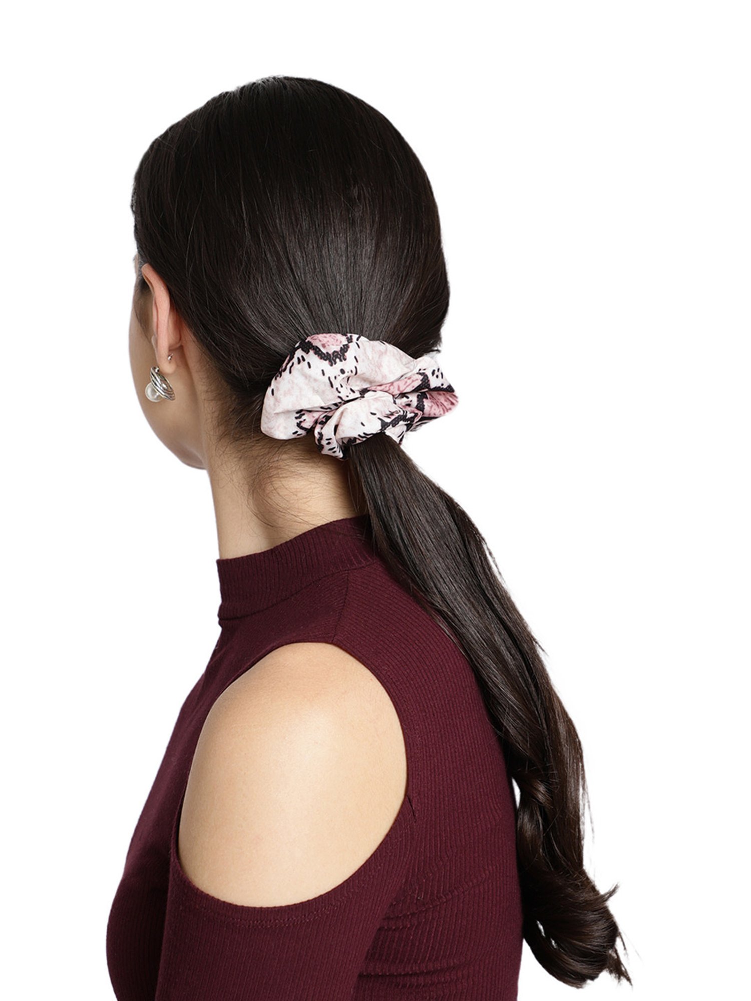 Aditi Wasan Off White Printed Head Bands Pack of 2