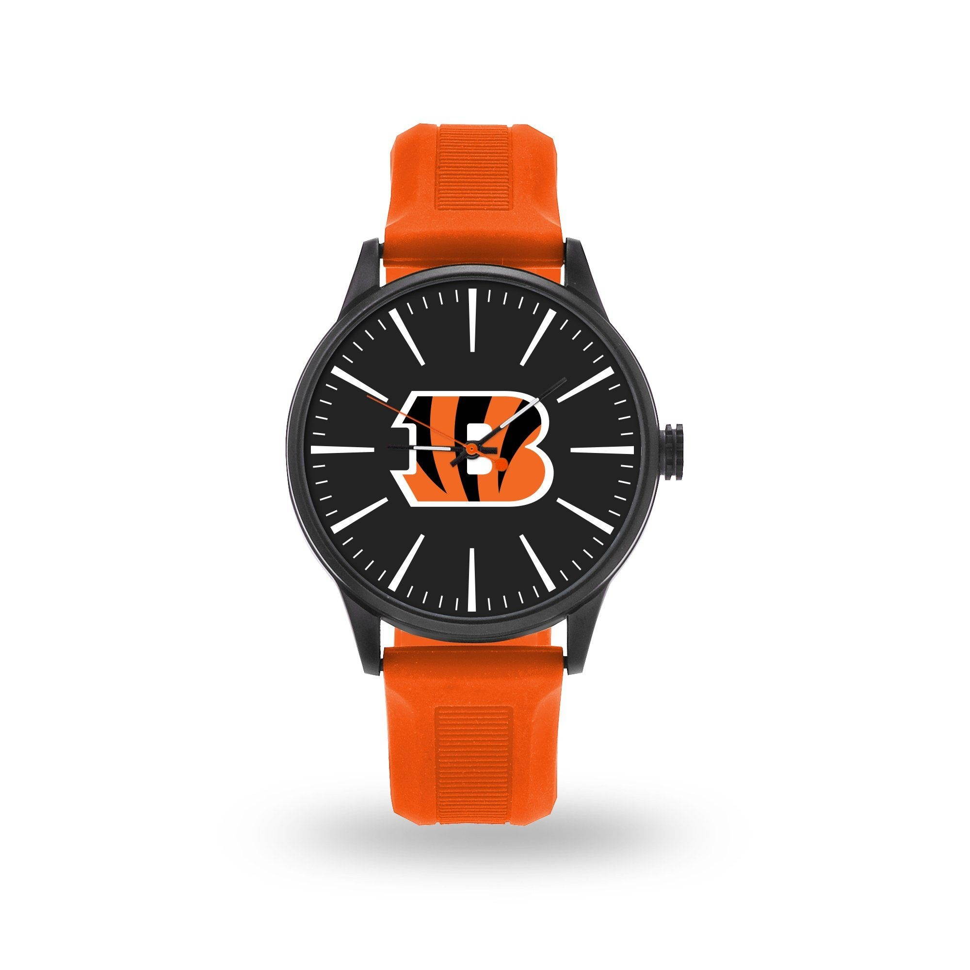 9" Black and Orange NFL Cincinnati Bengals Cheer Watch with Band