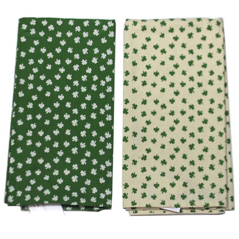 Tabletop 26.0" Irish Dish Towel St Patricks Day Clover Primitives By Kathy  -  Kitchen Towel