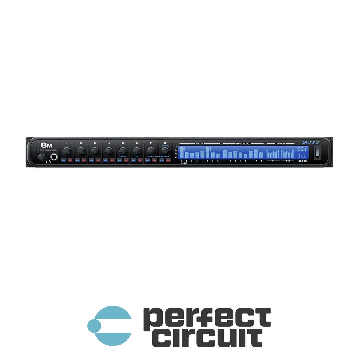 MOTU 8M 24x26 Thunderbolt USB Interface 8 x MIC PRE - NEW - PERFECT CIRCUIT