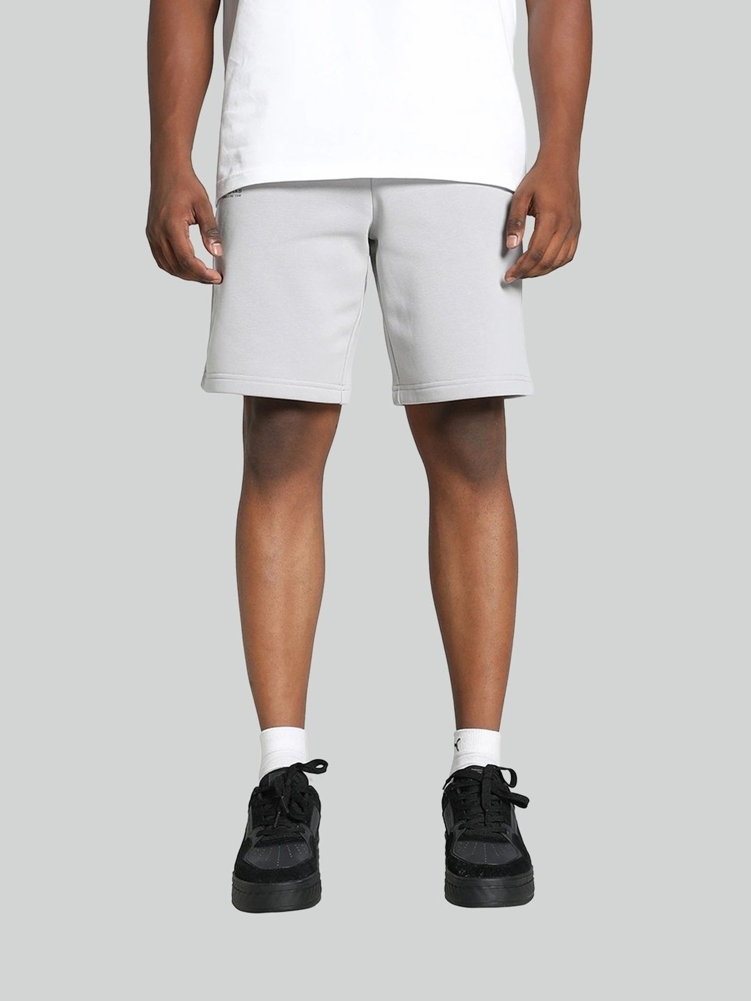 Puma Grey Regular Fit Sports Shorts