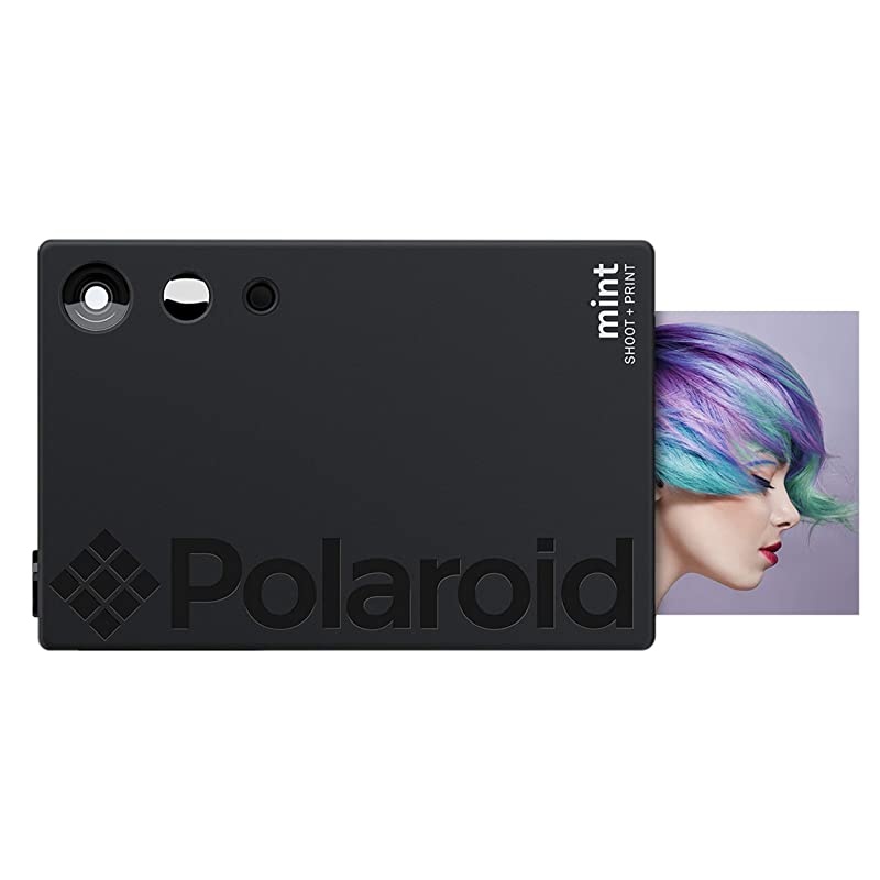Polaroid Mint Instant Print Digital Camera Black Prints on  2x3 StickyBacked Photo Paper