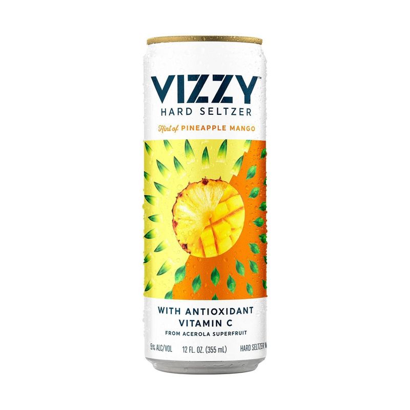 Vizzy Pineapple Mango Hard Seltzer - 6pk/12 fl oz Slim Cans