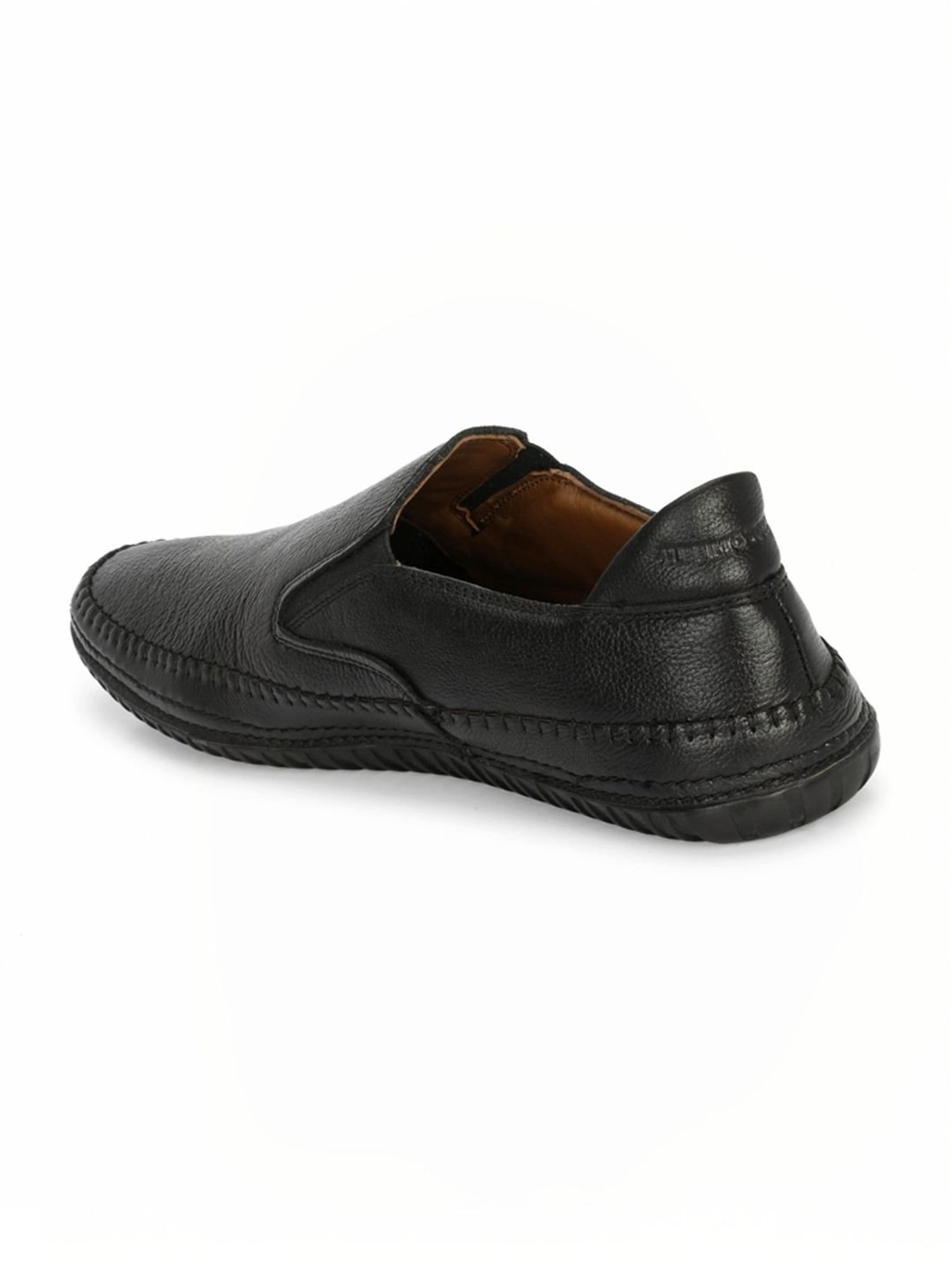 Alberto Torresi Men's Black Casual Loafers