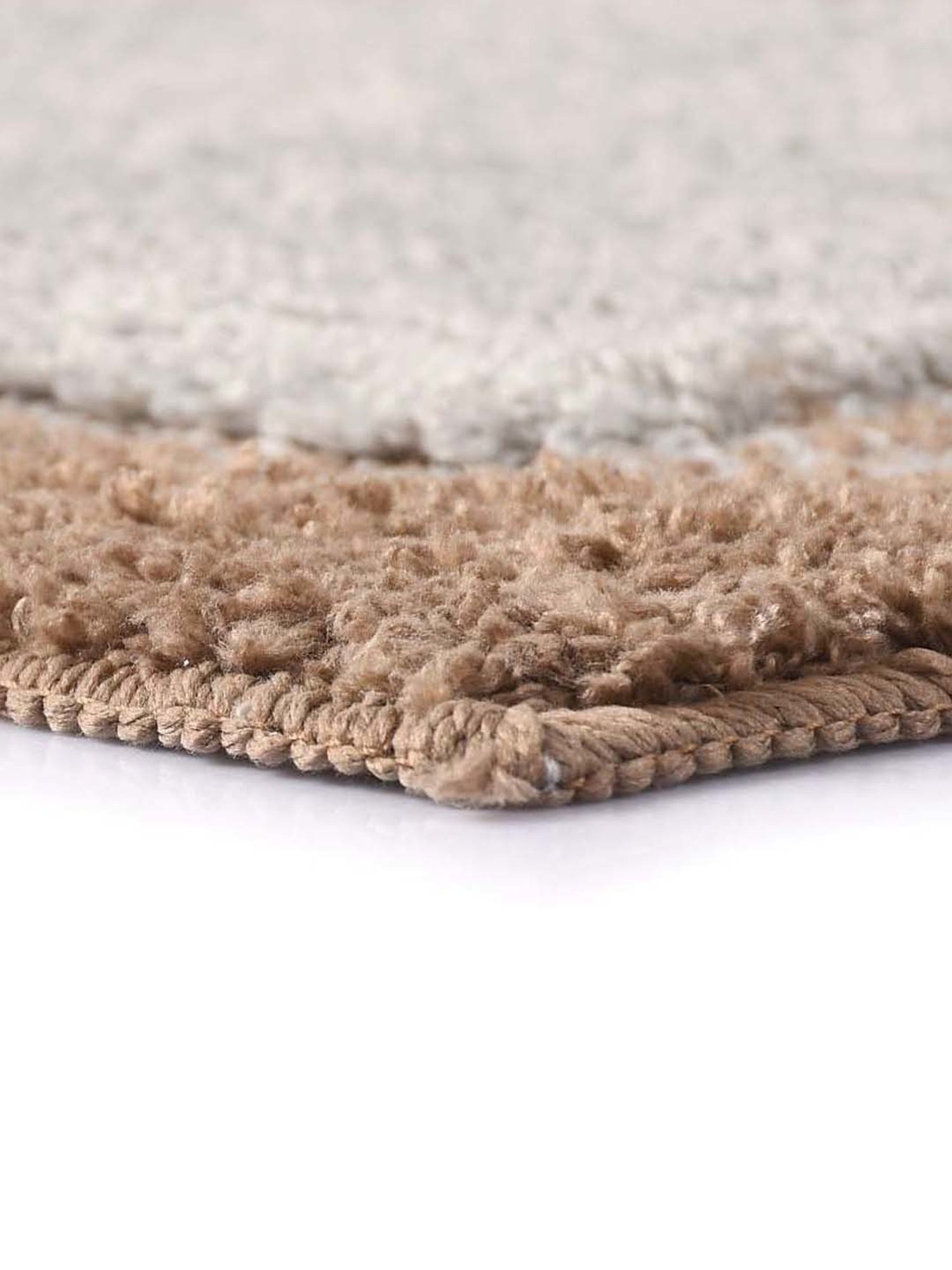 Saral Home Brown & Grey Microfibre Small Antiskid & Washable Power Runner