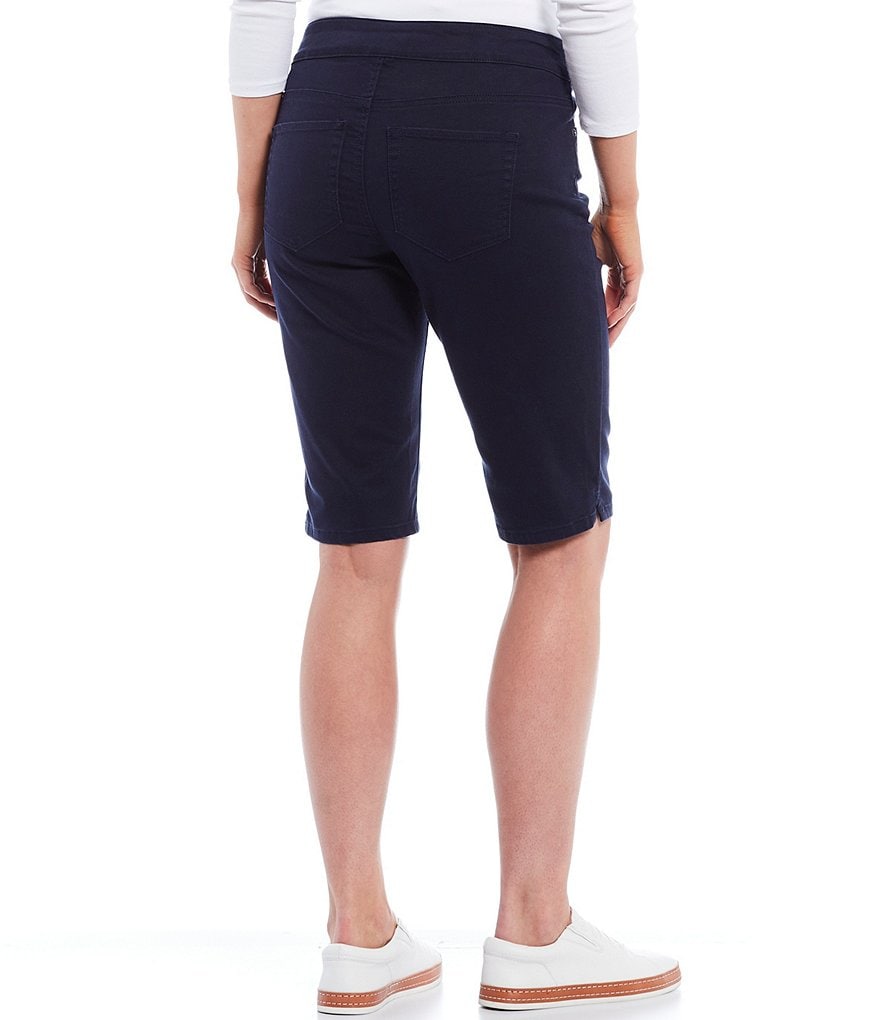 Westbound Petite Size the PARK AVE fit Indigo Skimmer Shorts