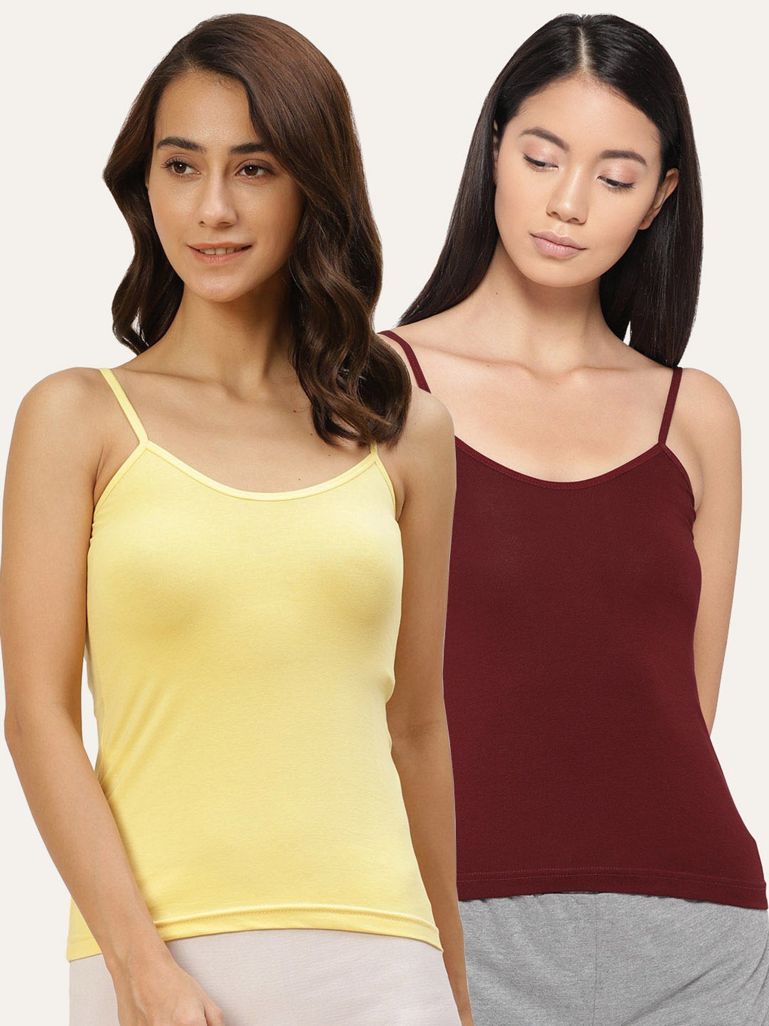 Lady Lyka Multicolor Camisole (Pack of 2)