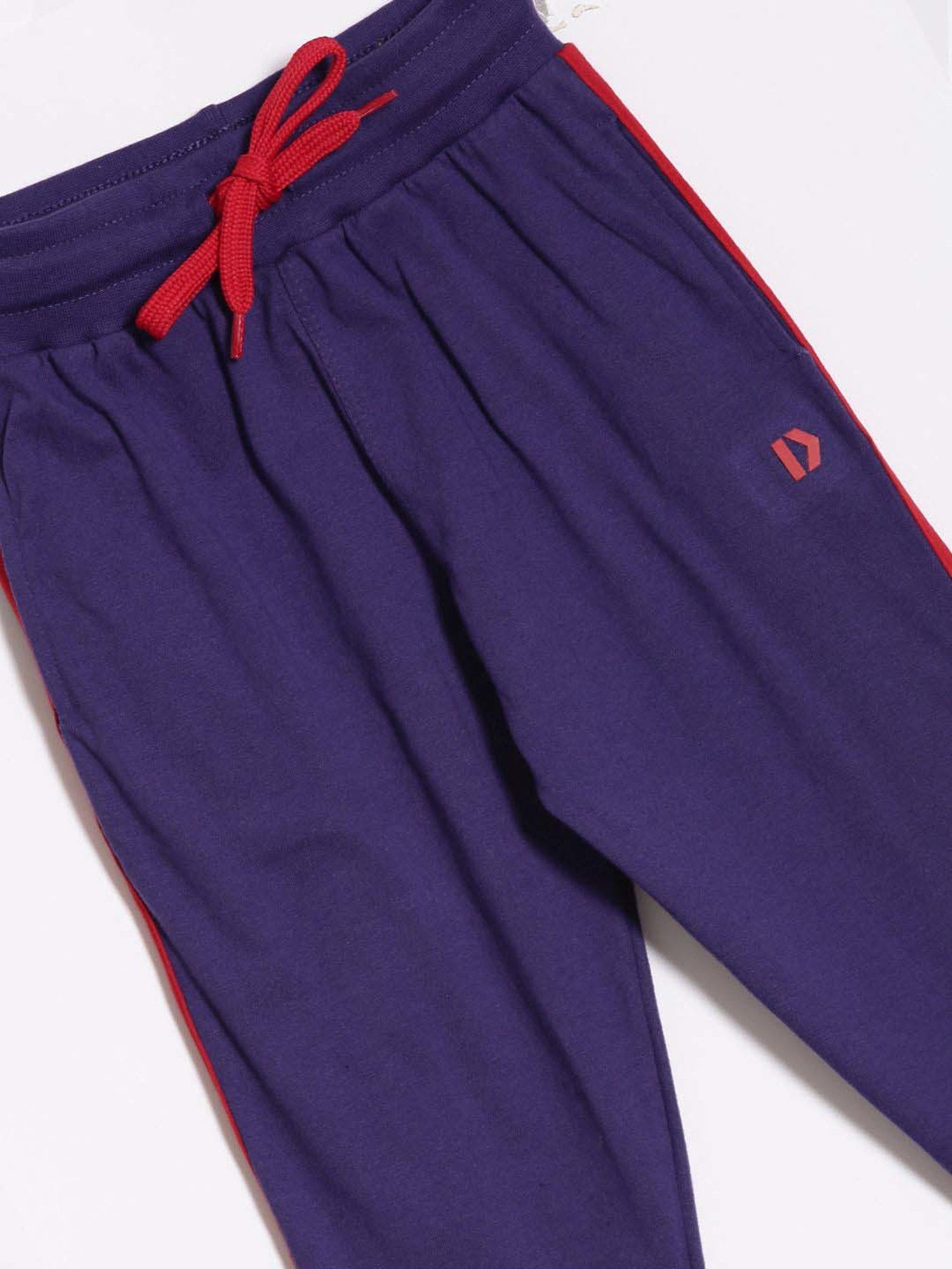 Dixcy Scott Originals Kids Blue & Red Cotton Relaxed Fit Joggers