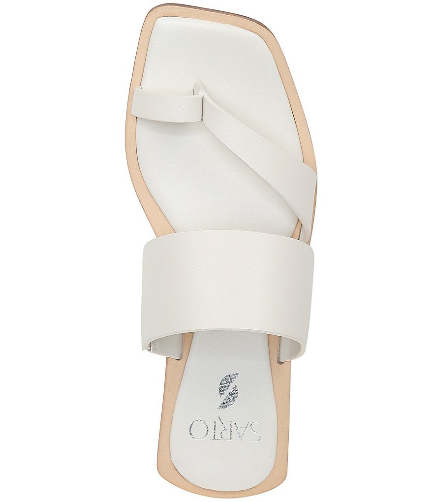 Sarto by Franco Sarto Ediana Leather Toe Ring Square Toe Sandals