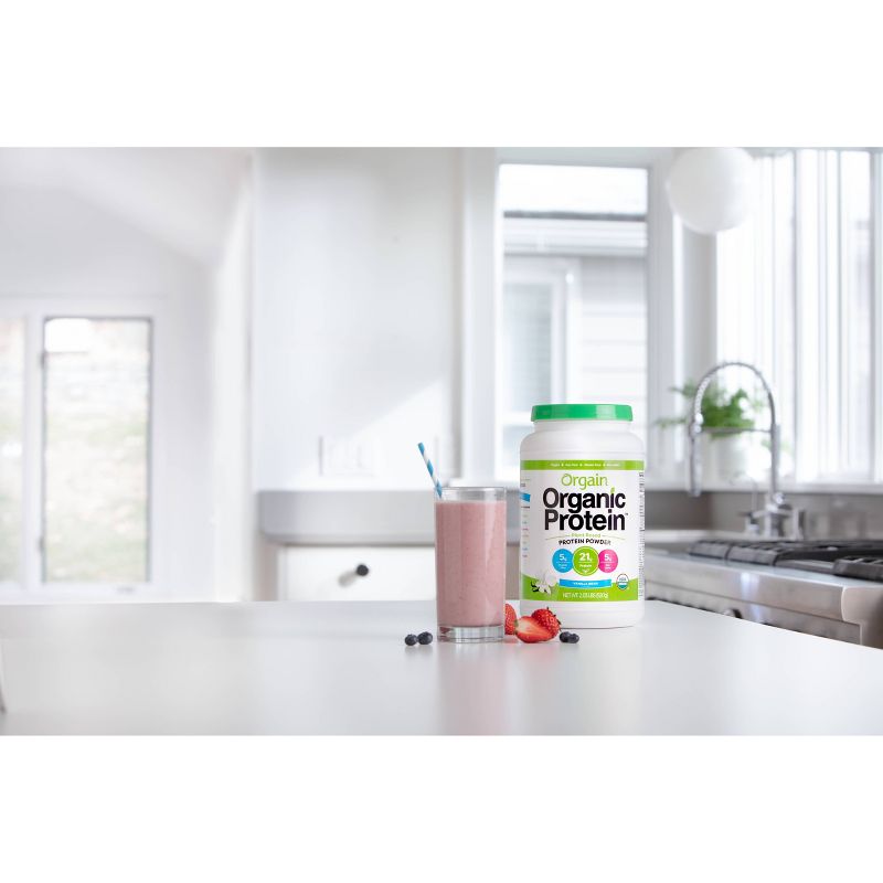 Orgain Organic Vegan Protein Plant-Based Protein Powder - Sweet Vanilla Bean - 2.03lbs