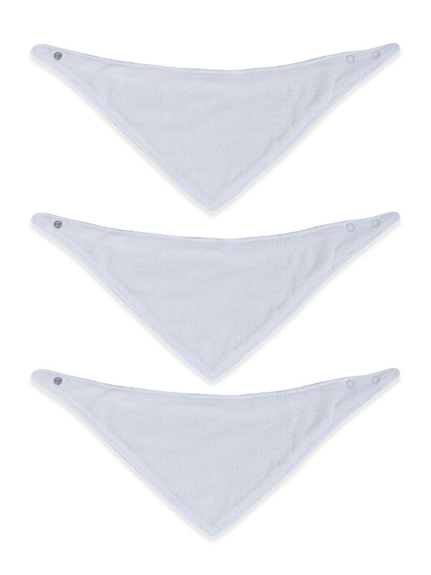 Baby Moo Kids Red & White Cotton Printed Bib (Pack of 3)