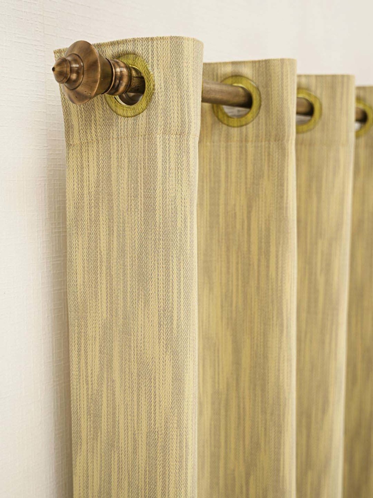 Ariana Jaen Yellow Polyester Window Curtain