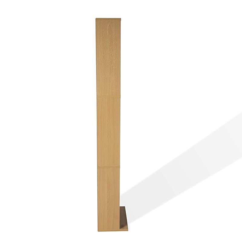 Summit Adjustable Media Cabinet Holds 261 CDs 114 DVDs or 132 BluRays 6 Adjustable and 3 Fixed Shelves PN74735728 in Maple