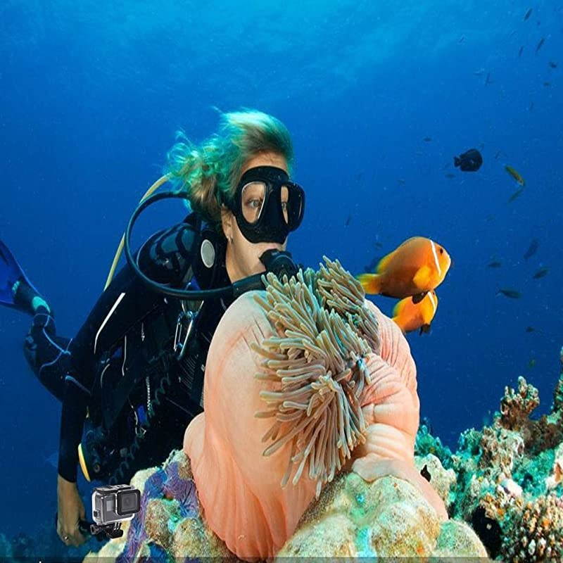 Case for Gopro Hero 7 Hero 6 Hero 5 Hero 2018 Black Accessories, Housing Case Protective Shell with Anti Fog Inserts and Filter Kit Suitable for Underwater Diving Photography 45M