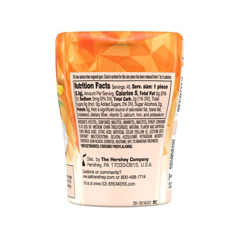 Ice Breakers Ice Cubes Tropical Freeze Sugar Free Gum - 3.24oz