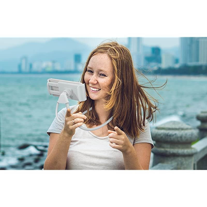 Phone Neck Holder Gooseneck Lazy Neck Phone Mount to Free Your Hands Compatible with Apple iPhone Android Smartphone