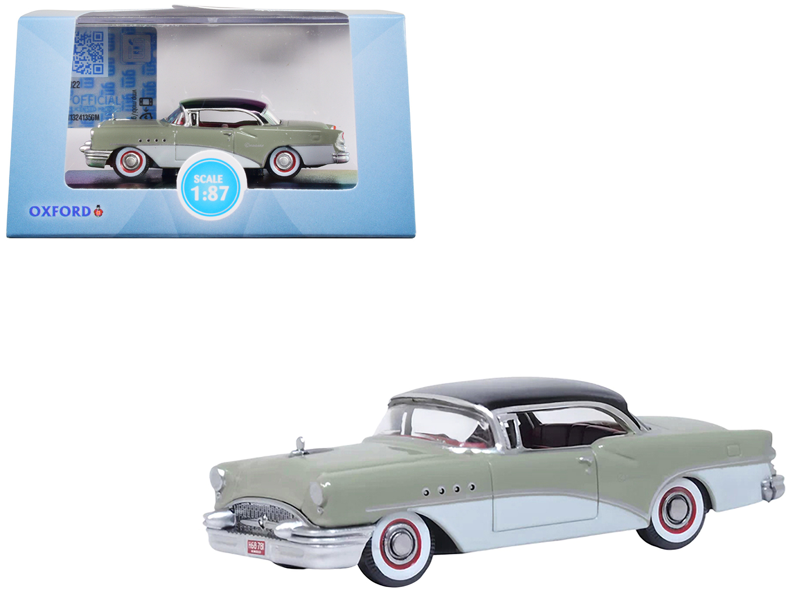 1949 Buick Roadmaster Convertible Black with Tan Soft Top and Vintage Gas Pump "The Hobby Shop" Series 14 1/64 Diecast Model Car by Greenlight