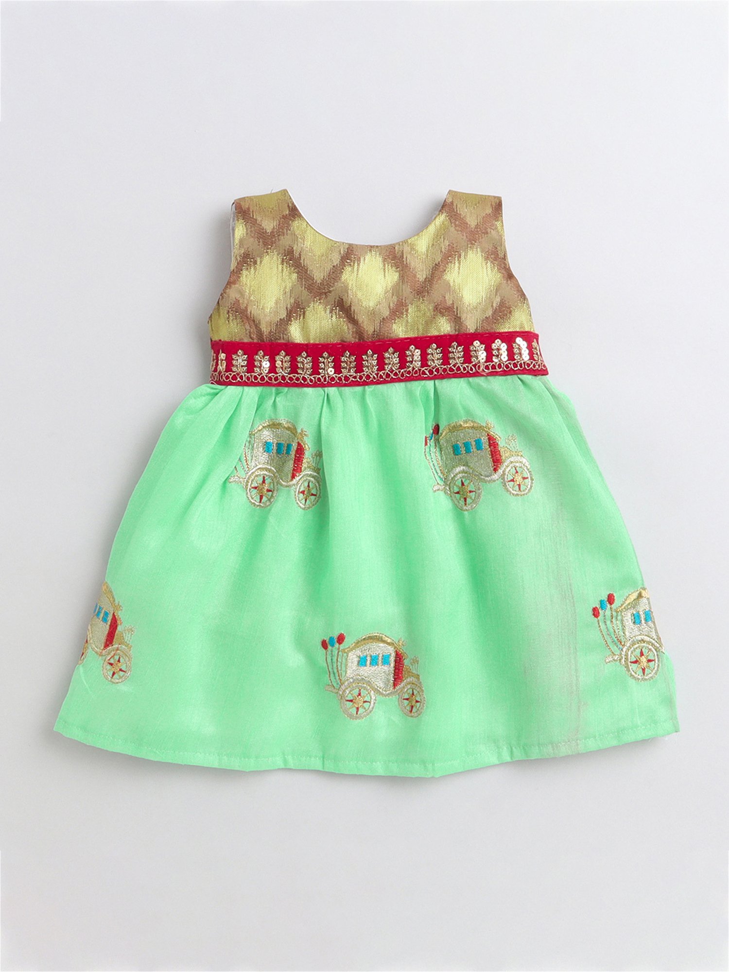 Pink Chick Kids Navy Solid Party Gowns