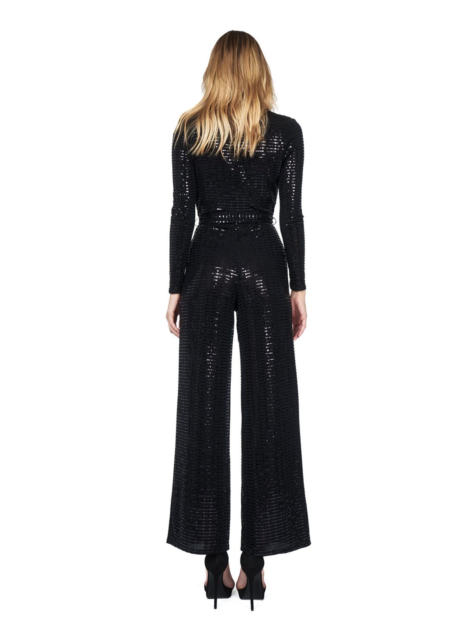 Cover Story Black Embellished Jumpsuit