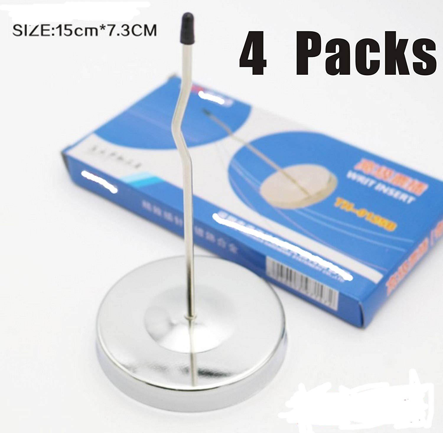 SPARIK ENJOY 4 Packs 5.9inch Long Desk Bend Rod Paper Memo Receipt Holder Spike Stick Bill Fork (Bend 4 packs)