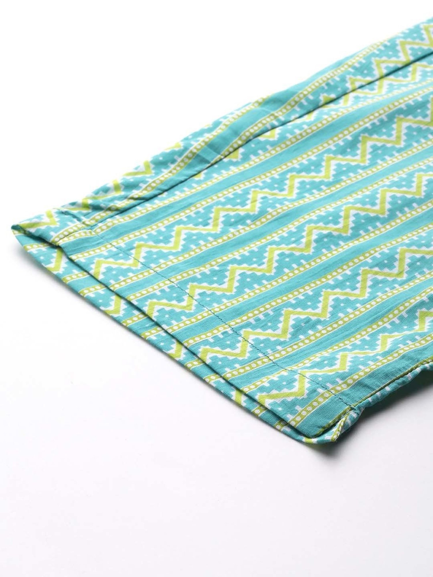 READIPRINT FASHIONS Blue Cotton Printed Kurta Pant Set With Dupatta