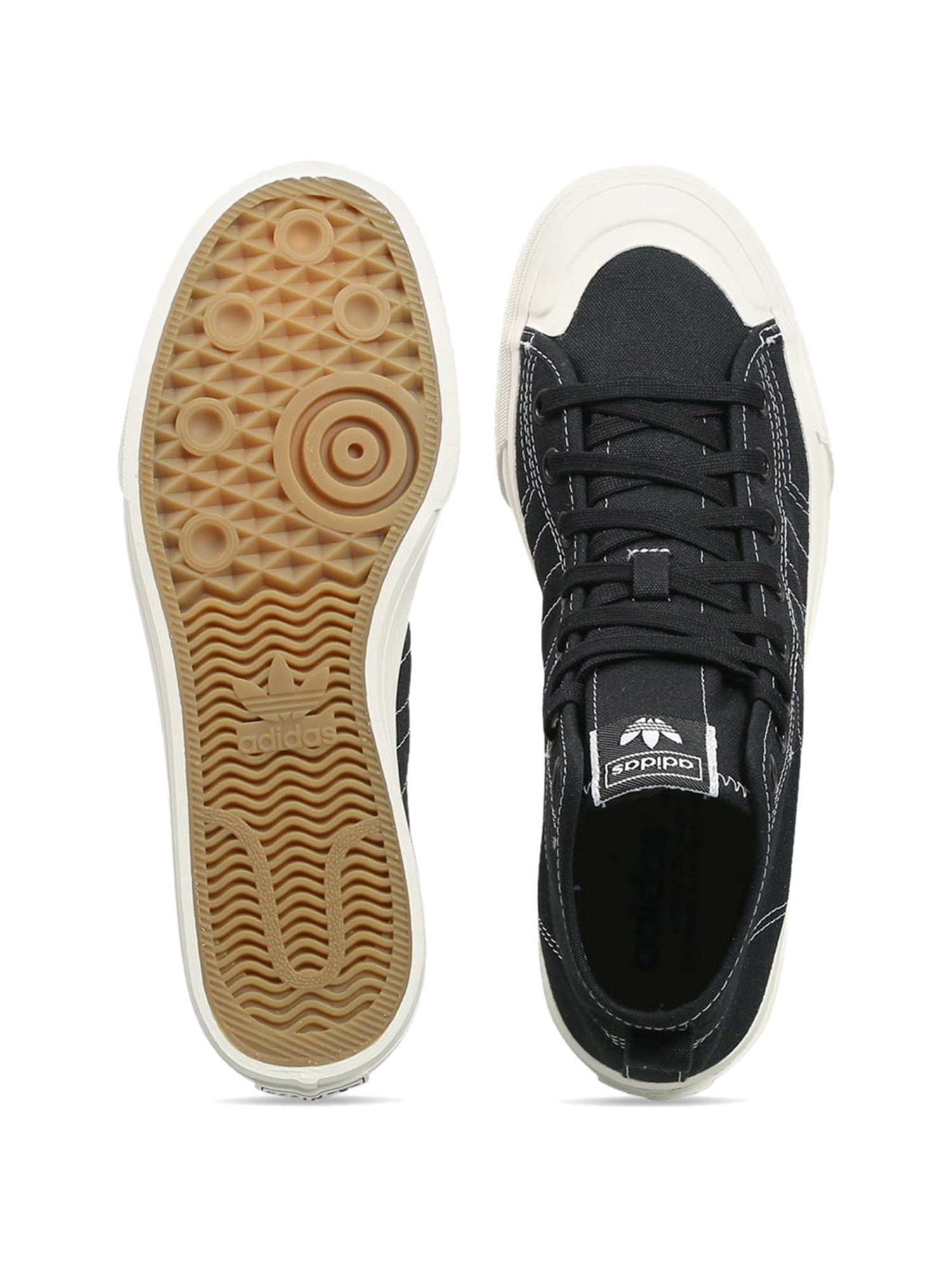 Adidas Originals Men's NIZZA HI RF Black Ankle High Sneakers