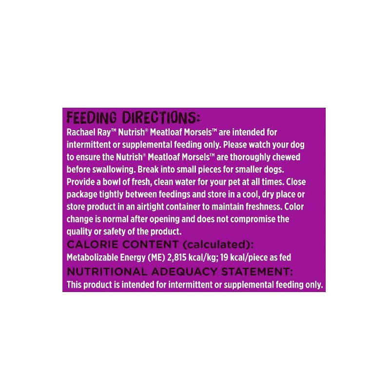 Rachael Ray Nutrish Meatloaf Morsels Dog Treats Homestyle Beef Recipe 12oz