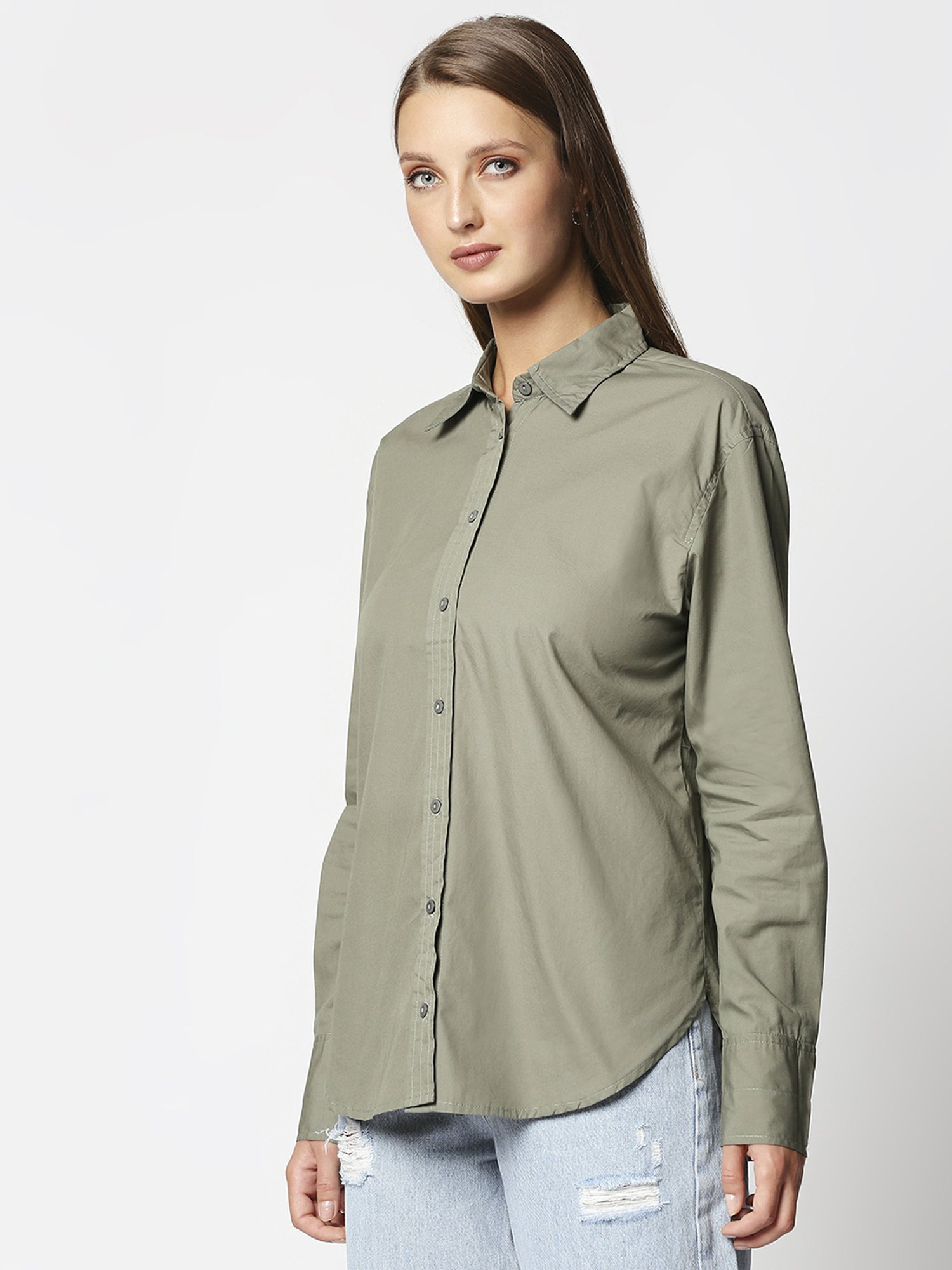 Remanika Green Pure Cotton Shirt
