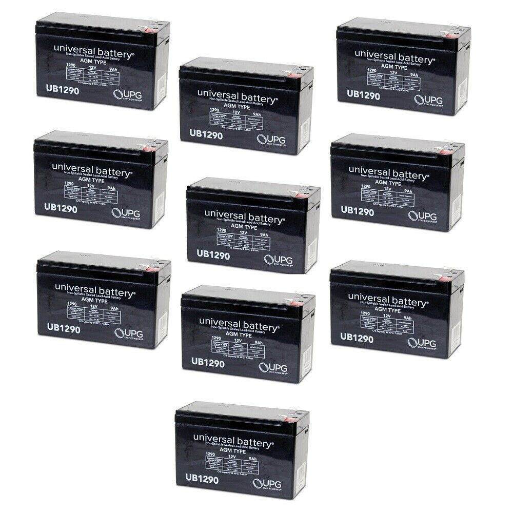 NEW 10PK UB1290 12V 9AH SLA Replacement Battery 4 Moultrie Camera BOX MCA-12604