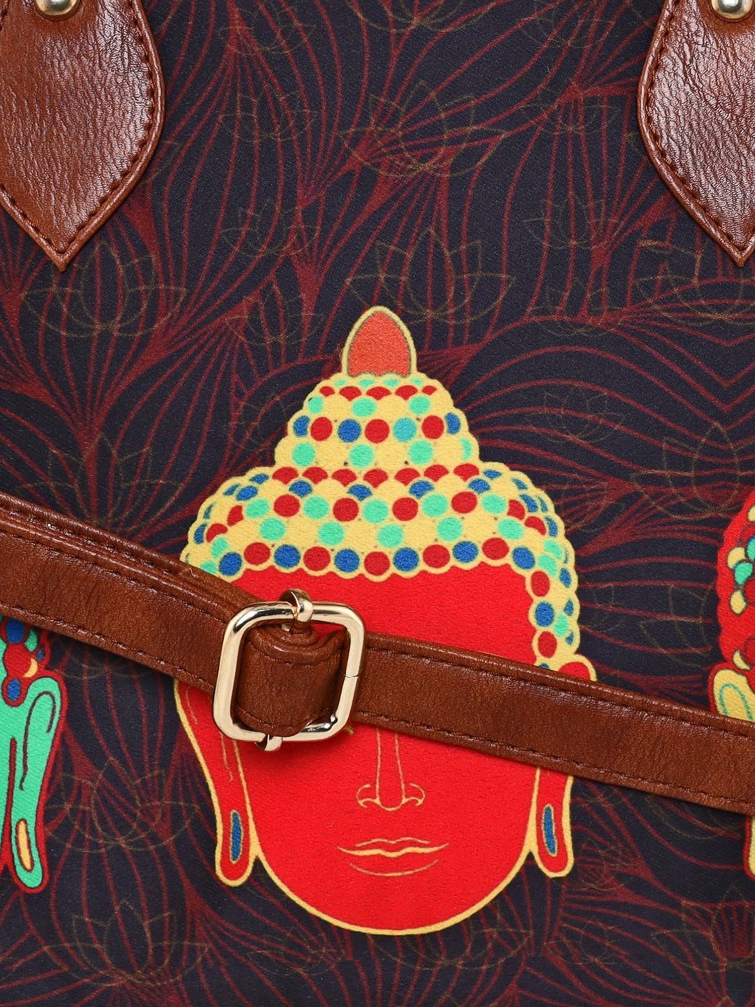 Sabhyata Multicolor Printed Medium Satchel Handbag