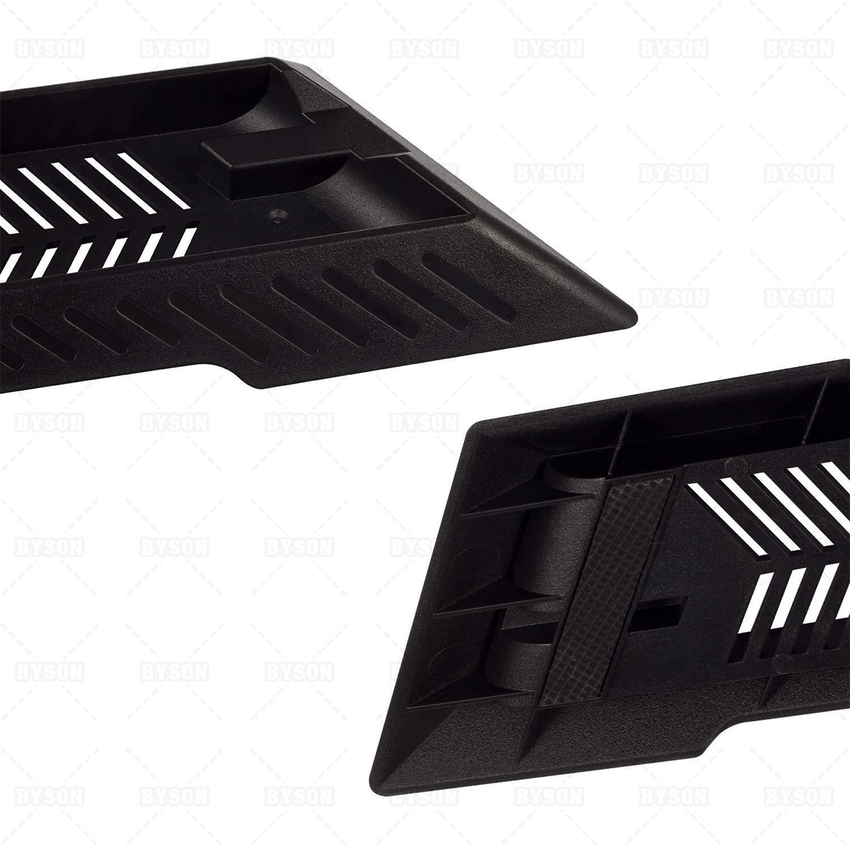 Ackmioxy PS4 Slim Vertical Stand for Playstation PS4 Slim Console with Built-in Cooling Vents and Non-Slip Feet Black