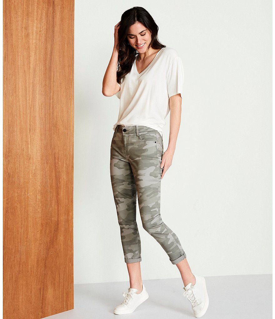 Gibson & Latimer Perfect Fit Crop Skinny Camo Twill Pants