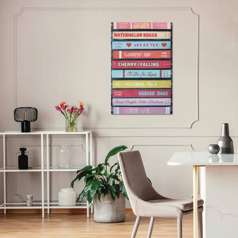 Harry Styles Fine Line As Cassettes by Jordan Bolton Unframed Wall Canvas - iCanvas