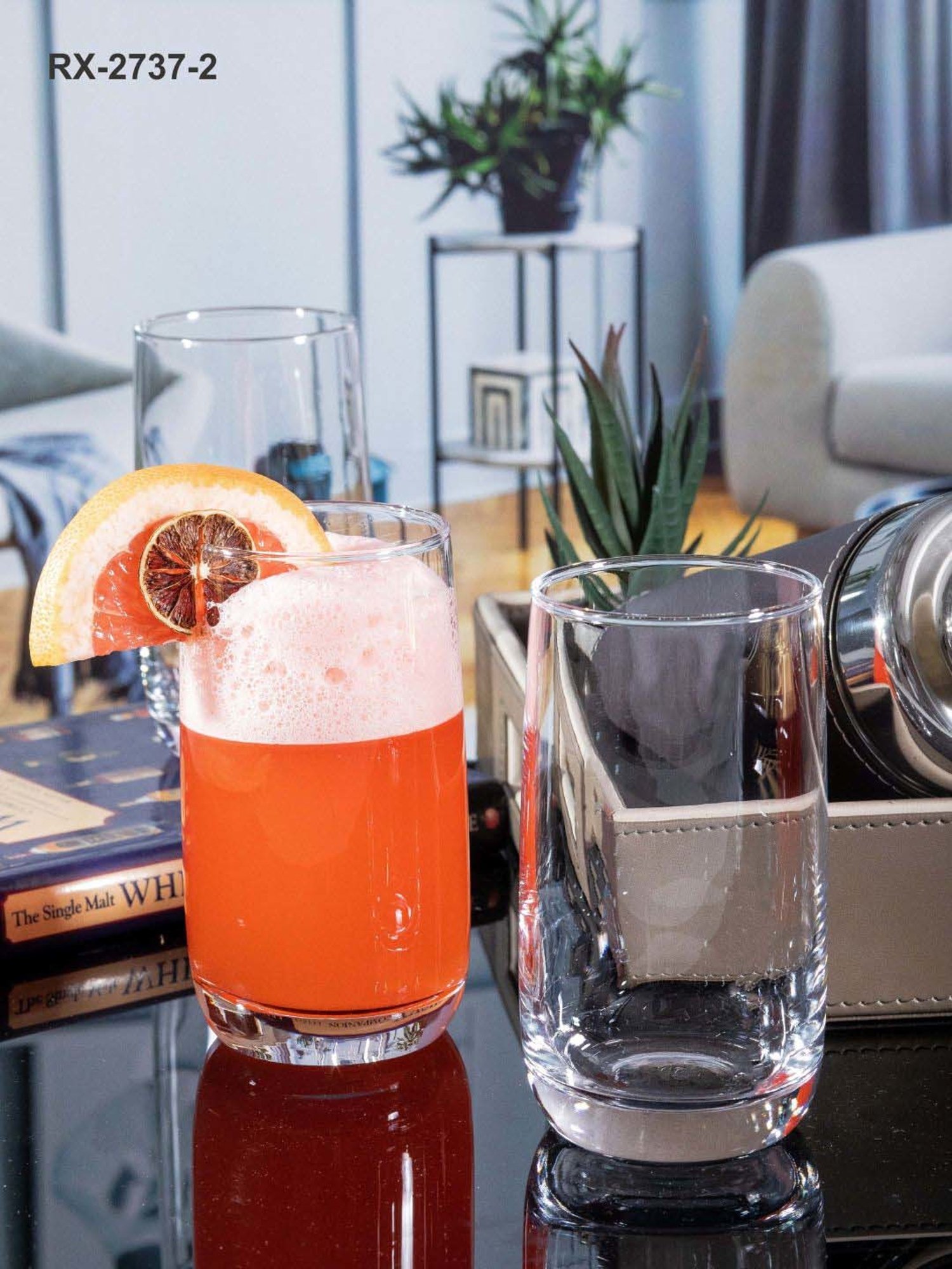 ROXX Valentino Transparent Glass Tumbler (0.35 L) - Set of 12