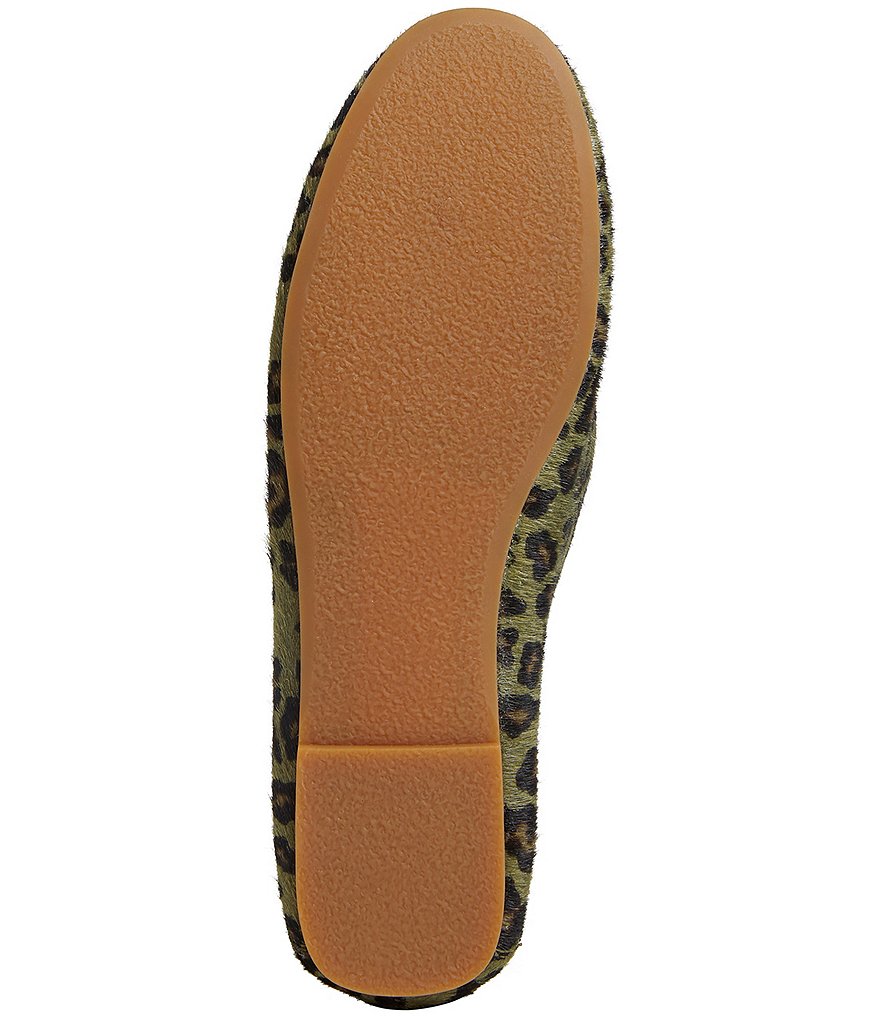 Jack Rogers Millie Leopard Print Calf Hair Moccasins