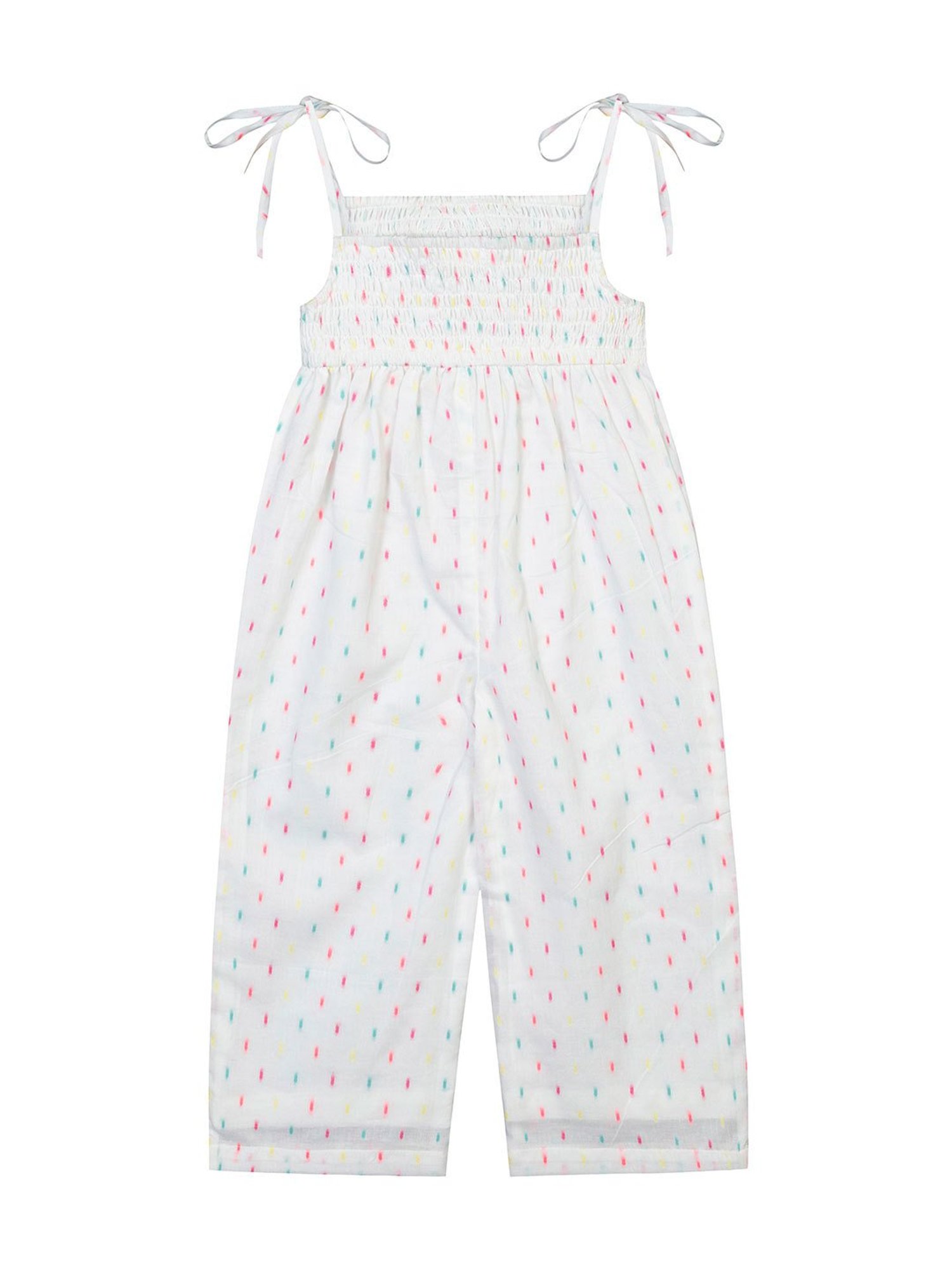 Budding Bees Kids Blue Ombre Jumpsuit with Attached Bow