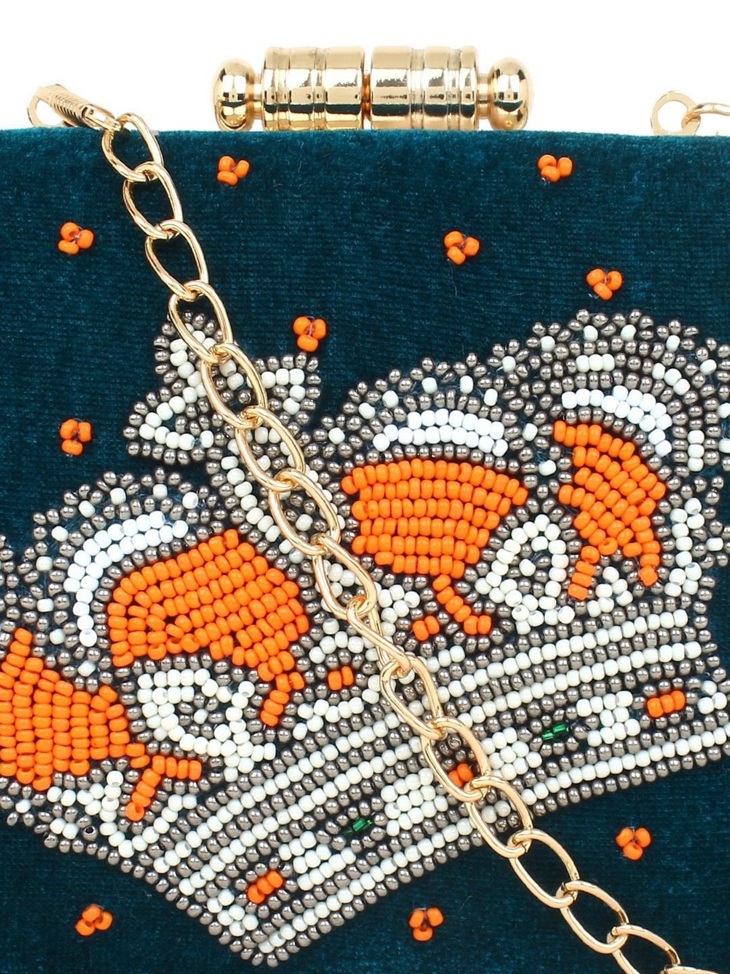 Spice Art Blue Clutch