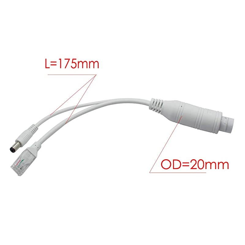 4-Pack Active 48V to 12V Waterproof PoE Splitter Adapter, IEEE 802.3af Compliant 10/100Mbps, for IP Camera AP Voip Phone and More, White