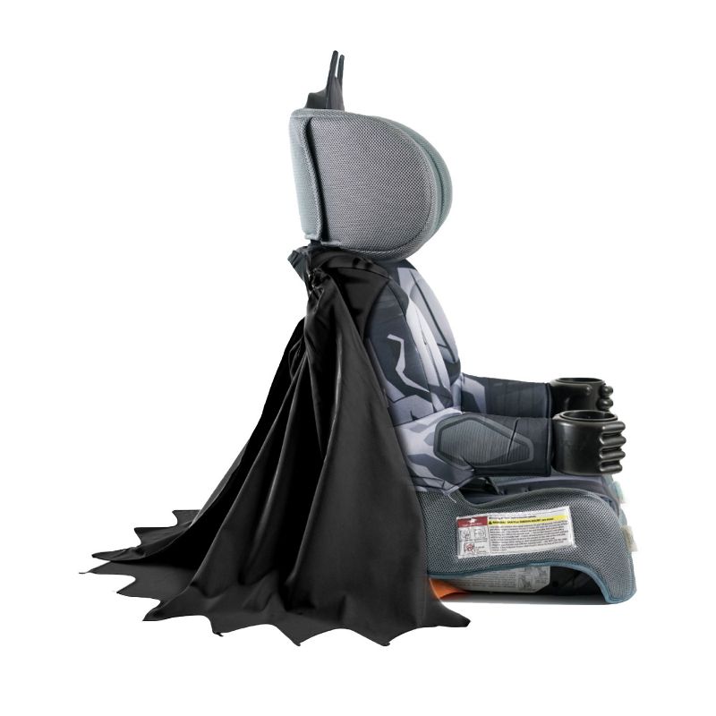 KidsEmbrace DC Comics Batman The Caped Crusader Combination Harness Booster Car Seat with Removable Cape Blanket and Washable Car Seat Cover