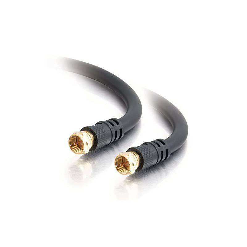 29133 Value Series FType RG6 Coaxial Video Cable Black 12 Feet 365 Meters