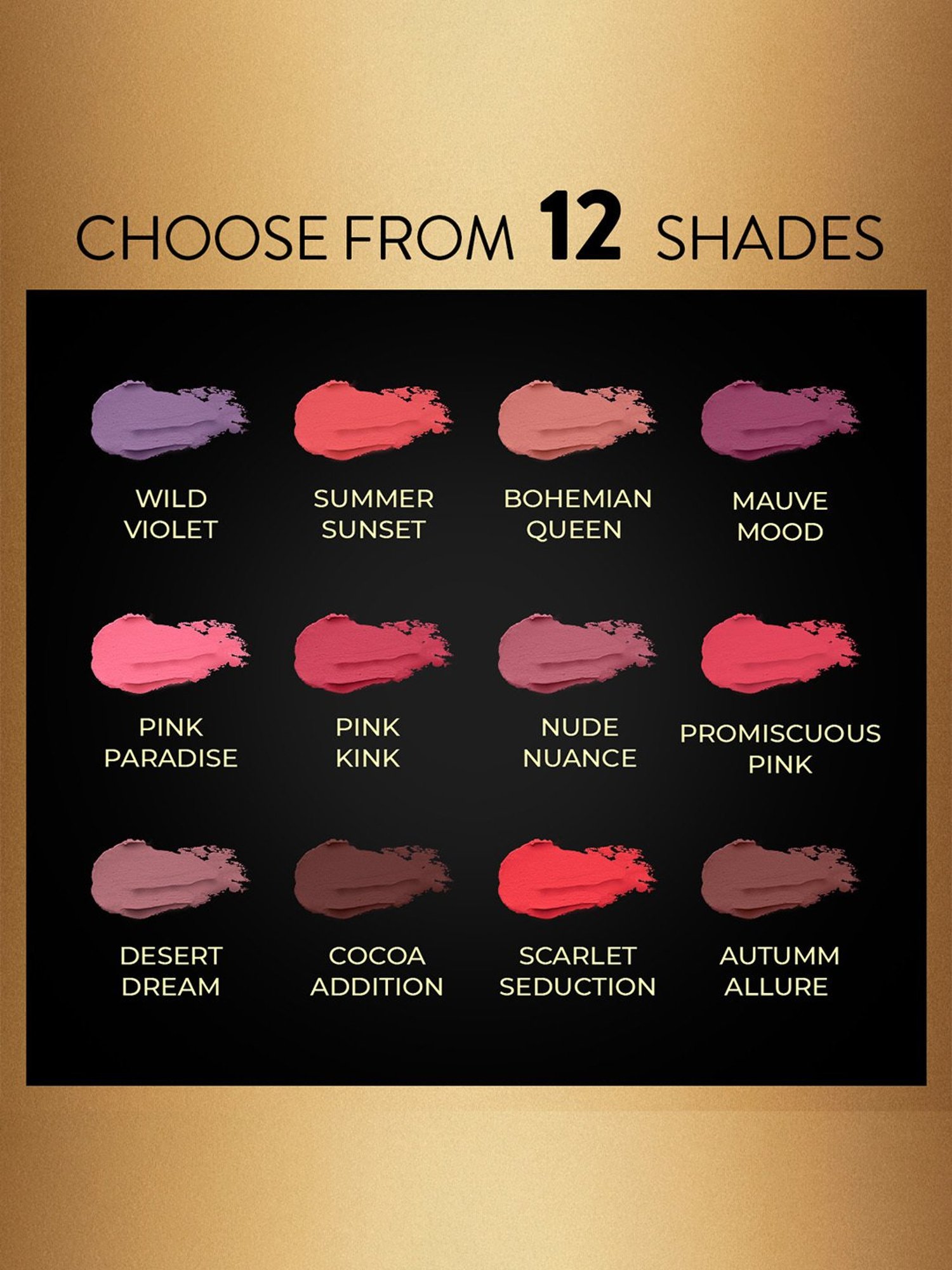 MyGlamm Manish Malhotra Powder Matte Lipstick Mauve Mood - 4 gm