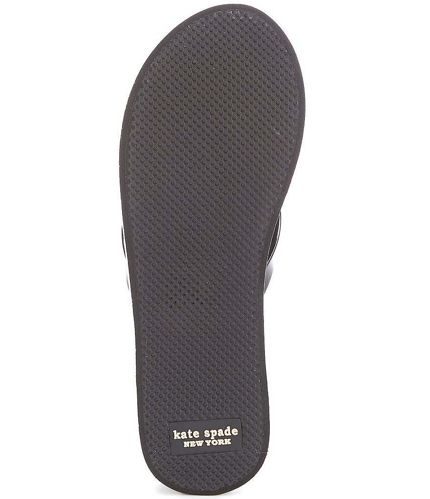 kate spade new york Rina Leopard Print Bow Detail Platform Flip Flops