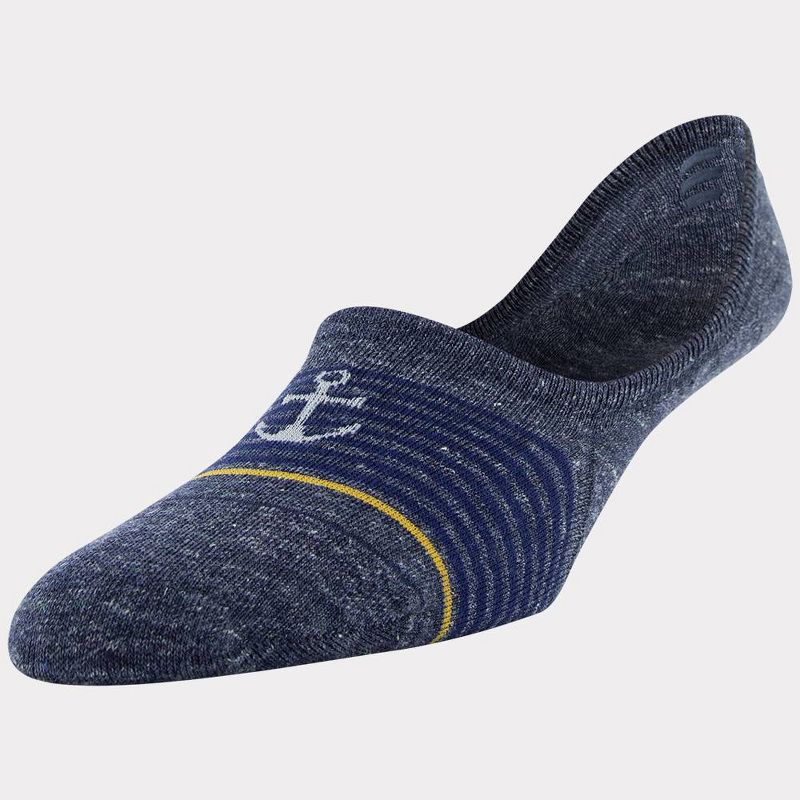 Signature Gold by GOLDTOE Men's Native Nomad Invisible Loafer Socks 2pk - Peacoat 6-12.5