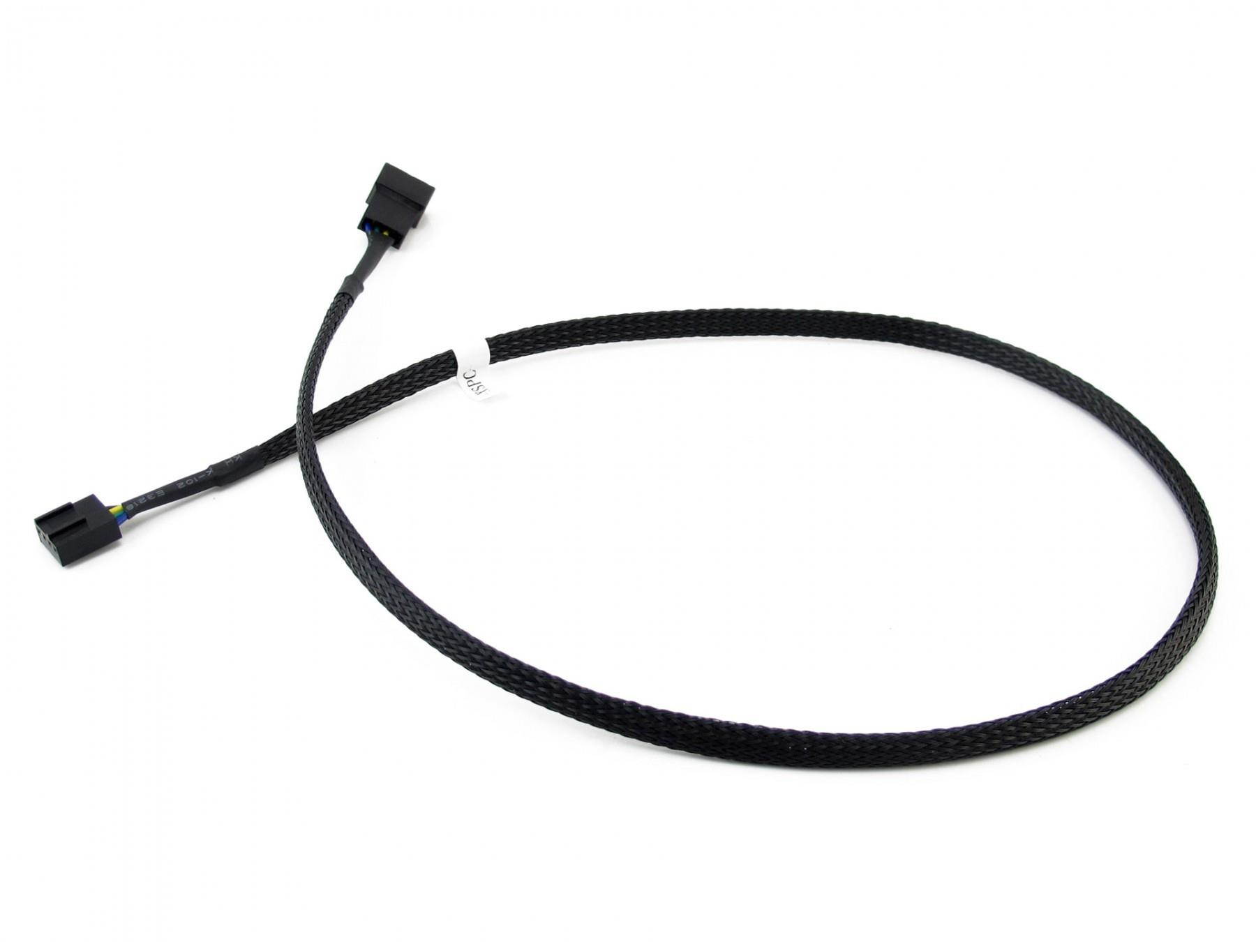 XSPC PWM Extension Cable, 60cm, Black, 4-pack