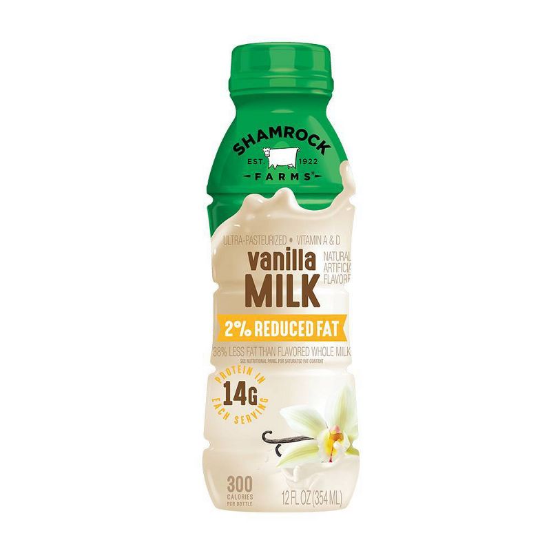 Shamrock Farms 2% Vanilla Milk - 12 fl oz