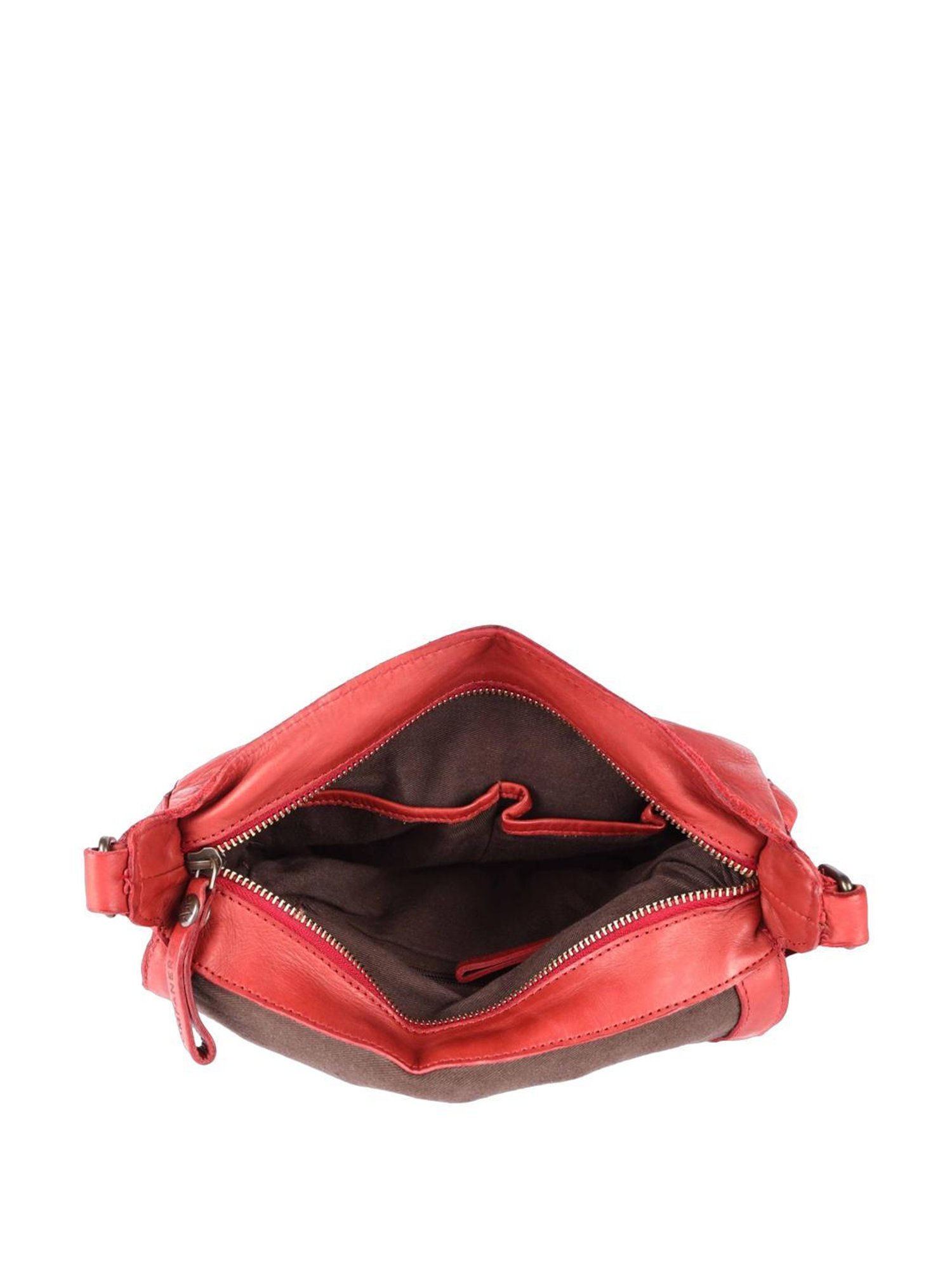 KOMPANERO Valentina Red Embroidered Sling Handbag