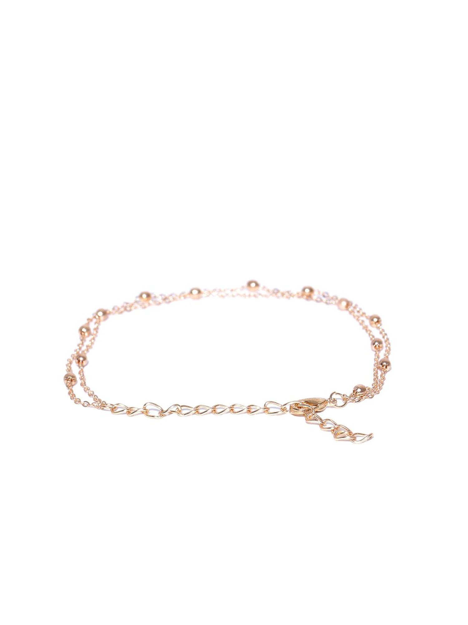 Abdesigns Gold-Plated Handpaint Wedding Doli Barat Bridal Anklets