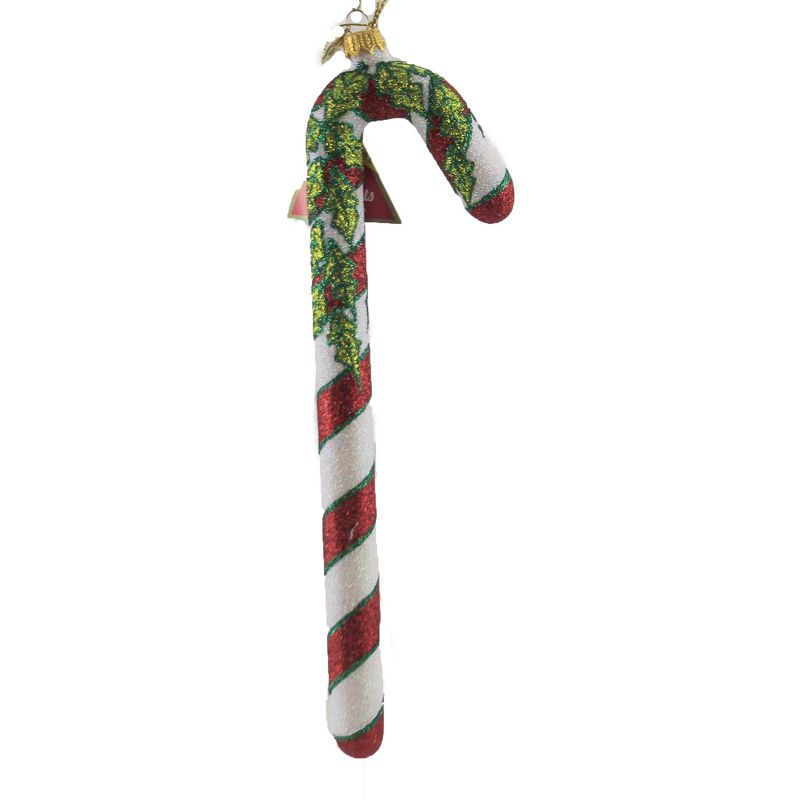 Morawski 10.25" 10.25 " Holly Leaf Candy Cane Ornament Sweet Candies  -  Tree Ornaments